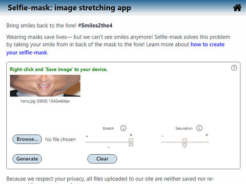 Image showing effects of using stretch-amount range control