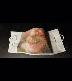 Image showing completed selfie-cover for manufactured mask