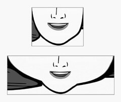 Image showing before/after using the stretching app