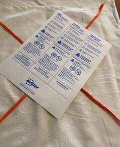 Image showing how and where to place the iron-on transfer