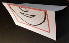 Image showing where to fold the page