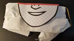 Image showing the double-folder bandana selfie-mask final product